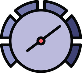 Poster - car speed icon outline vector. sport vehicle. car auto speed color flat