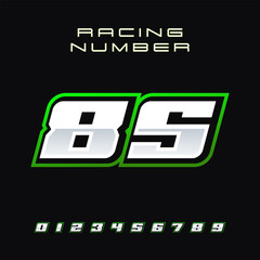 Wall Mural - Racing Number Vector Design Template 85