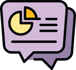 Poster - Business chat icon outline vector. Phone team. Company talk color flat