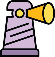 Poster - Air signal icon outline vector. Antenna radio. Network wireless color flat