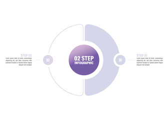 Poster - circle Pie charts for infographics. Elements with 2, 3, 4, 5, 6, 7, 8, 9, 10 steps, options.