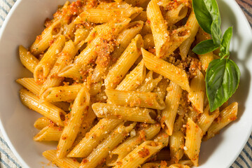 Canvas Print - Homemade Tomato Pesto Pasta