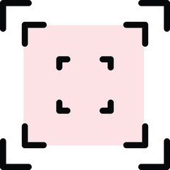 Fototapete - Code scanner icon outline vector. Scan qr. Bar label color flat