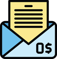 Poster - Course program icon outline vector. Online university. Video training color flat
