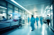 © Artsiom P - Movements of people in the hospital. Generative AI