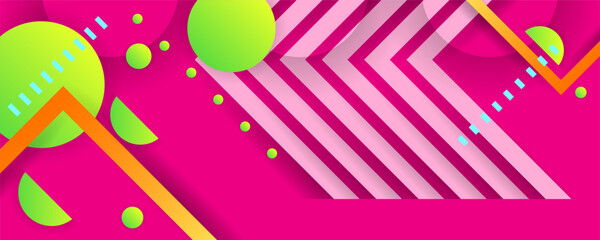 New Summer Barbie pink background Bright color design backgrounds template summer juicy background with geometric elements.jpg