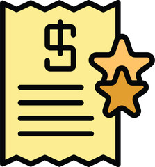 Poster - Special price icon outline vector. Discount sale. Label tag color flat