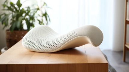 Soft comfortable back memory foam pillow. Orthopedic pillow,