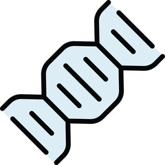 Poster - Lab dna icon outline vector. Science laboratory. Chemistry test color flat