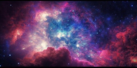 Wall Mural - Abstract colorful space galaxy cloud nebula. Universe science astronomy. Supernova background wallpaper
