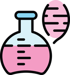 Aufkleber - Health analysis icon outline vector. Medical care. Patient diagnosis color flat