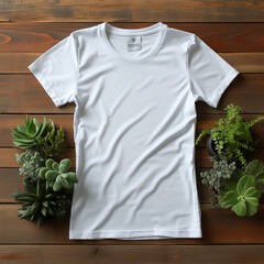 Wall Mural - white t-shirt mockup