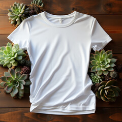 Wall Mural - white t shirt