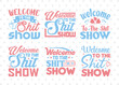 © ETC Craft - Welcome To The Shit Show SVG Bundle, Newborn Svg, Baby Shower Gift Svg, First Birthday Svg, Auntie Gift Svg, ETC T00544