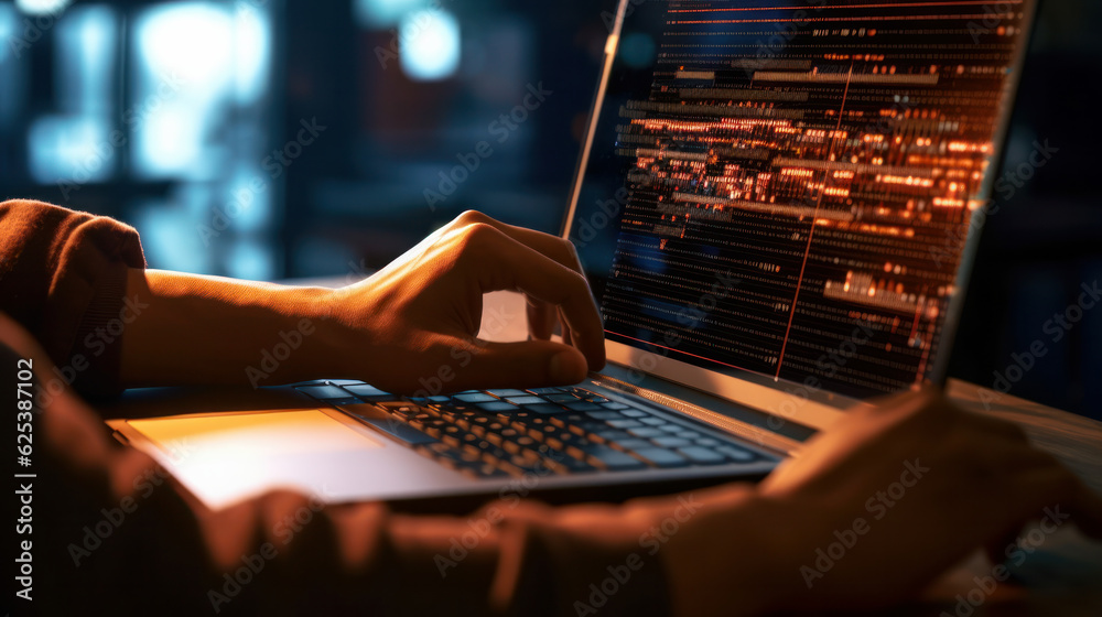 Software development concept. Coding programmer, software engineer ...