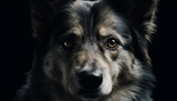Fototapeta  - Purebred sheepdog and friends sit for portrait, cute and loyal generated by AI