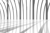 Fototapeta Przestrzenne - Digital png illustration of grey abstract pattern on transparent background