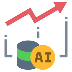 Wall Mural - data driven flat style icon