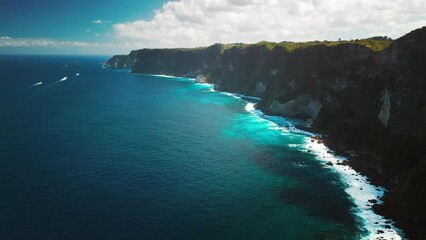 Sticker - Aerial view of the coast of Nusa Penida island. Bali, Indonesia