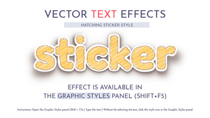 Wall Mural - Sticker - Editable Text Effect, Font Style