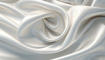 Clean and elegant pearl white satin fabric texture background