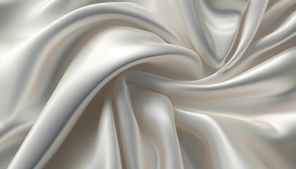 Clean and elegant pearl white satin fabric texture background