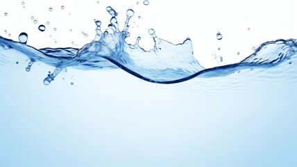 Wall Mural - Water splash isolated on white background