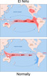 El Nino. world map