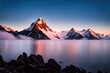 Matterhorn at sunrise with reflection in Zermatt, Switzerland
