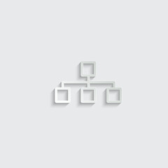 Poster - Network - vector icon internet sign