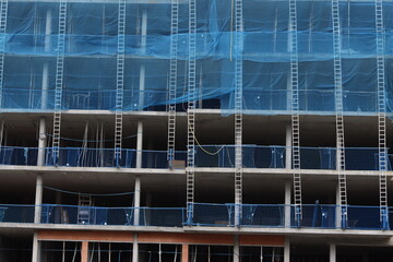 Canvas Print - building under construction