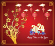 Happy new year 2024, Chinese New Year 2024 , Year of the Dragon