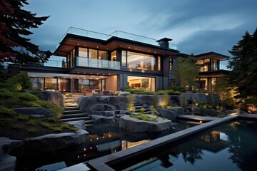 Poster - Upscale residence located in Vancouver, Canada.