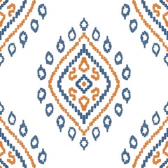 Poster - ikat, ethnic, ikat pattern, geometric pattern, native patterns, tribal pattern, boho pattern, motif pattern, aztec pattern, textile pattern, fabric pattern, carpet pattern, mandalas pattern, african p