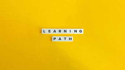 Wall Mural - learning path banner.
