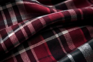 Poster - Checkered fabric. Generate Ai