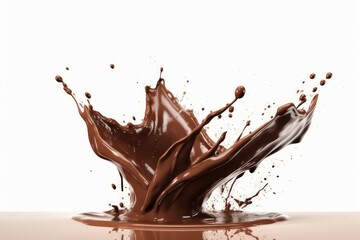 Poster - Chocolate splash. Generate Ai