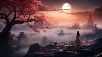 Wall Mural - the world of martial arts fantasy