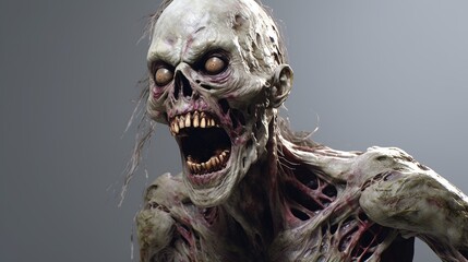Wall Mural - Scary Zombie Monster, Halloween, Devil, Generative ai
