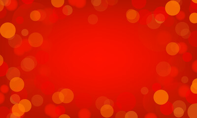 Wall Mural - Red bokeh light background. Red light background. Graphic art design. For backdrop, wallpaper, background. Vector illustration.