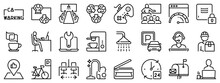 Line Icons About Coworking. Line Icon On Transparent Background With Editable Stroke.