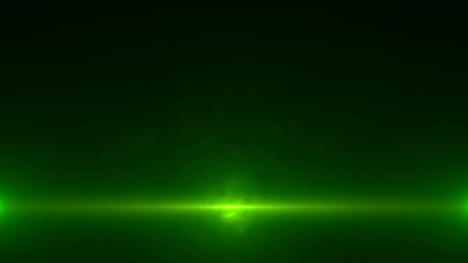 Wall Mural - abstract futuristic light background with smoke and rays on green backdrop, copy space for messages