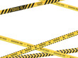 © makstorm - yellow in a black strip warning fencing tape