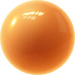 orange glossy ball