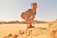 Sandstone Erosion In The Algerian Sahara Desert
