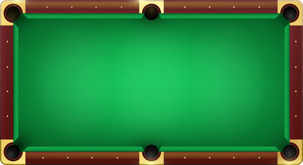 Empty pool   table