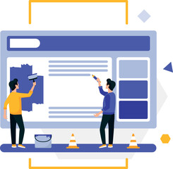 development team, little men develop website design