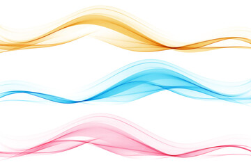 color flow of wavy lines, abstract waves background. vector waves set.