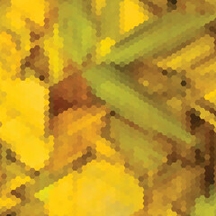 Poster - Background with colorful hex grid