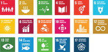Sustainable Development Goals Icon   Illustration